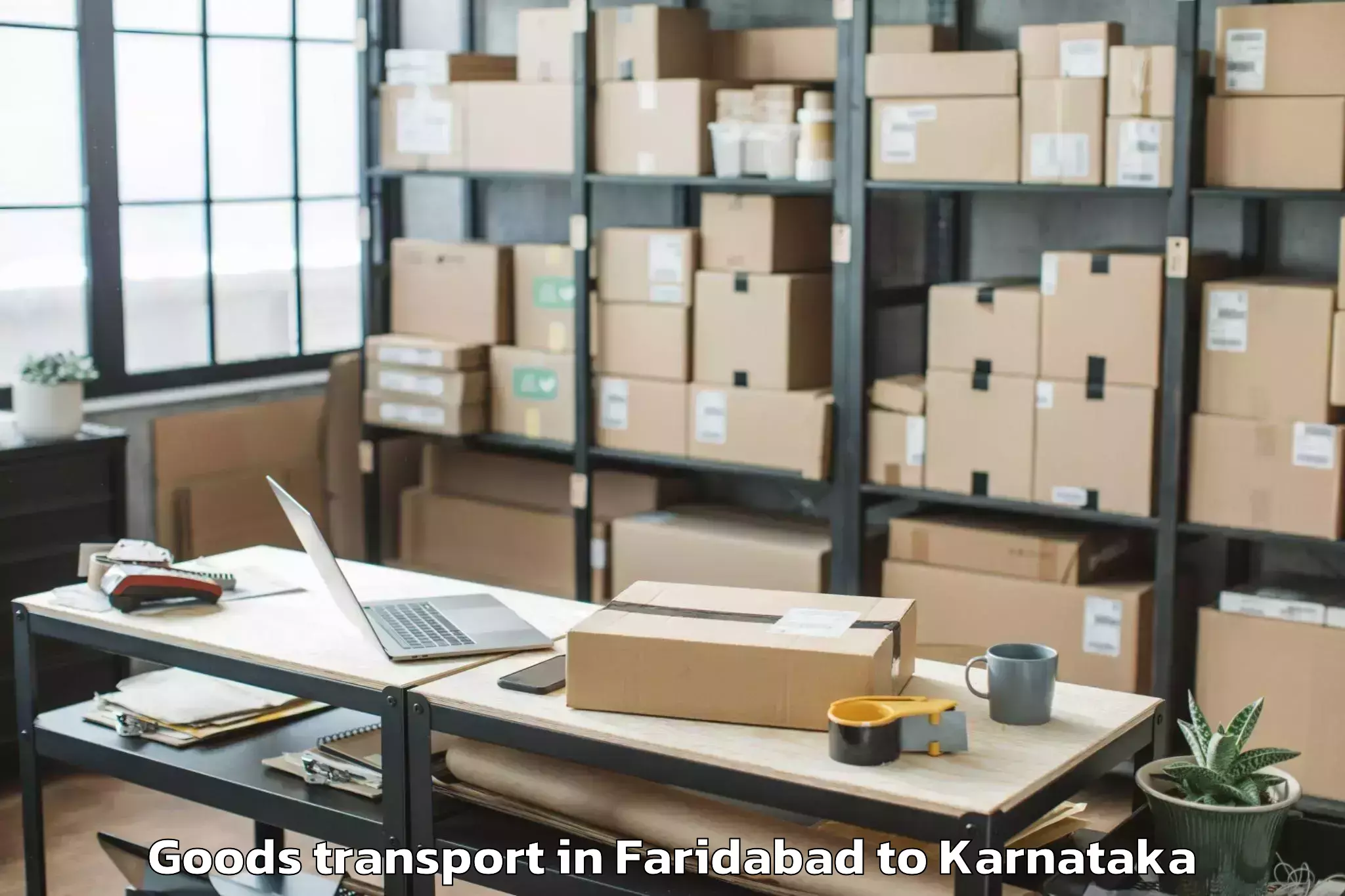 Book Your Faridabad to Tirthahalli Goods Transport Today